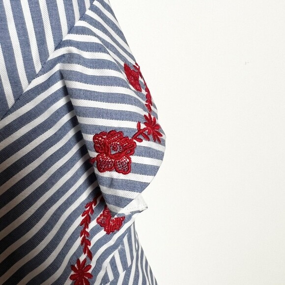 Draper James Blue and White Striped Dress - Picture 9 of 15